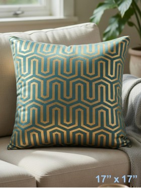 HONEY COMB DESIGN CUSHION COVER & FILLER